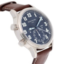 Patek Philippe Calatrava Travel Time 5524G-001 Blue Dial White Gold with Brown Leather Watch - 2022