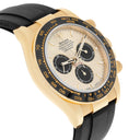 Rolex Cosmograph Daytona 126518LN-0012 "Pikachu" Black Cerachrom Bezel Champagne Index Dial Oysterflex Strap Yellow Gold Watch 2024
