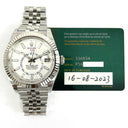 Rolex Sky-Dweller 42mm 336934-0004 Jubilee Stainless Steel with White  Dial Watch 2023