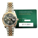 Rolex Datejust 126331 Rose Gold & Steel Jubilee  Men's Watch Wimbledon Roman Dial 2021