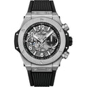 Hublot Big Bang Unico 421.NX.1170.RX Titanium Grey Bezel Black Rubber Strap Watch 2024