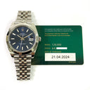 Rolex Datejust 41mm Blue Dial Domed Bezel 126300 Stainless Steel Jubilee Watch 2024