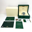 Rolex Oyster Perpetual 116400GV 40mm Stainless Steel Watch Blue Index Dial 2015