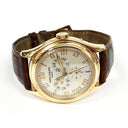Patek Philippe Annual Calendar 5035R-001 Rose Gold With Brown Leather Watch Silver Dial 1997