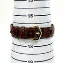 Patek Philippe Annual Calendar 5035R-001 Rose Gold With Brown Leather Watch Silver Dial 1997