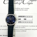 Patek Philippe Calatrava 4897G-001 Diamond Blue Dial Ladies White Gold Watch