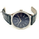 Patek Philippe Calatrava 4897G-001 Diamond Blue Dial Ladies White Gold Watch