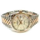 Rolex Datejust 36mm 126231-0031 Jubilee Stainless Steel & Rose Gold Silver Palm Index Dial 2024