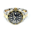 Rolex GMT-Master II 40mm 116713LN Oyster Stainless Steel & Yellow Gold Watch Black Dial 2012