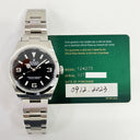 Rolex Explorer 36mm 124270 Stainless Steel Watch Black Arabic & Index Dial 2023