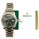 Rolex Day-Date 40 President 228239 White Gold with Green Dial  Watch 2019