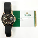 Rolex Yacht Master 40mm Rose Gold Case 116655 Black Rubber Strap Watch 2019