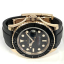Rolex Yacht Master 40mm Rose Gold Case 116655 Black Rubber Strap Watch 2019