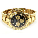 Rolex Daytona 116528 Black Paul Newman Cosmo Yellow Gold Oyster Bracelet Watch 2006