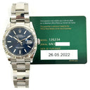 Rolex Datejust 36 126234 Stainless Steel with Blue Fluted Dial Watch 2022