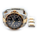 Rolex GMT-Master II 40mm 116713LN Oyster Stainless Steel & Yellow Gold Watch Black Dial 2018