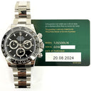Rolex Daytona 126500LN 40mm Oyster Stainless Steel with Black Dial Watch 2024