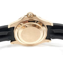 Rolex Yacht-Master 40mm 126655-0002 Rose Gold with Black Rubber Watch Black Dial