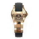 Rolex Yacht-Master 40mm 126655-0002 Rose Gold with Black Rubber Watch Black Dial