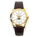 Patek Philippe Complications Annual Calendar 38.5mm 5396R-011 Rose Gold with Brown Leather Watch Silver Dial 2015