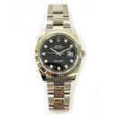 Rolex Datejust Oyster 41mm 126334 Stainless Steel Watch Black Diamond Dial 2022