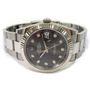 Rolex Datejust 41mm 126334 Stainless Steel Oyster Watch Slate Diamond Dial 2022