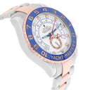 Rolex Yacht-Master II 18k 116681 Rose Gold/Steel White Dial Mens 44mm Watch