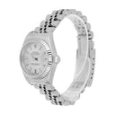 Rolex Ladies Datejust 26mm Silver Dial Fluted Bezel Jubilee Watch 69174