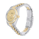 Rolex Datejust 36mm Two Tone Champagne Logo Dial Jubilee 16233 Circa - 1996