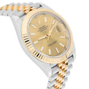 Rolex Datejust 126333-0010 41mm Champagne Index Dial 2tone Watch Jubilee Band 2022