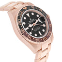 Rolex GMT-Master II 126715CHNR Rootbeer 40mm Oyster Rose Gold Watch Black Dial Box/Papers