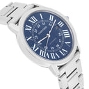 Cartier Ronde Solo XL Blue Dial Automatic Steel Mens Watch WSRN0023 Papers