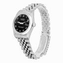 Rolex Datejust 31mm 78240 Black Arabic Dial Stainless Steel Watch Circa 2000