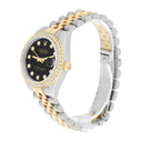 Rolex Datejust 31 mm Black Two Tone Ladies Watch Diamond Dial/Bezel Jubilee Band