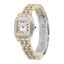 CARTIER PANTHERE STEEL YELLOW GOLD 3 ROW BRACELET DIAMOND LADIES WATCH 1057917