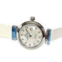 Omega De Ville Ladymatic Mother of Pearl 425.32.34.20.55.002 Stainless Steel with White Leather Watch
