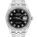 Rolex Datejust 126234 Black 36mm Stainless Steel Jubilee Watch