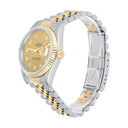 Rolex Datejust 36mm Two Tone Champagne Diamond Dial Jubilee 16233 Circa 1995