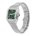 Cartier Santos De Cartier Stainless Stainless Green Dial WSSA0061 Midsize Unworn