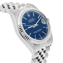 Rolex Datejust 31mm 68274 Blue Index Dial Stainless Steel Watch W/G Bezel Circa 1997