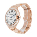 Cartier Ballon Bleu WE9008Z3 Rose Gold Silver Opaline Dial 42mm Watch - 2011