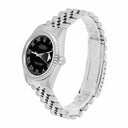 Rolex Datejust 36mm Stainless Steel Watch Black Roman Dial 16220 Circa 2002