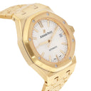 Audemars Piguet Royal Oak Selfwinding 15450BA.OO.1256BA.01 37MM White Index Dial Yellow Gold Watch UNWORN