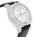 Breitling Super Avenger White Dial A13370 Stainless Steel Custom Diamond Watch