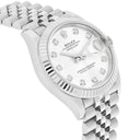 Rolex Datejust Ladies 278274 31mm Silver Diamond Dial Fluted Bezel Jubilee Band