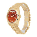Rolex Day-Date 128238-0088 36mm Yellow Gold Carnelian Roman Diamond Dial Presidential