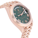 Rolex Day-Date 40 228235 Olive Green Dial Rose Gold Watch 2024 Box/Papers