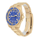 Rolex Submariner Ceramic Blue 116618LB Yellow Gold 40mm Watch Complete - 2009