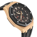 Audemars Piguet 26401RO.OO.A002CA.02 Royal Oak Offshore Black Dial Black Leather