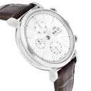 IWC Portofino Chronograph IW391027 42.00mm Silver Dial Leather Strap Stainless Steel Watch